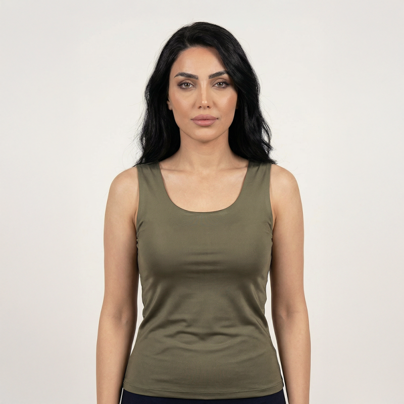 توب بون اكمام نسائي أساسي بتصميم بسيط - ناعمة ومريحة للارتداء اليومي
